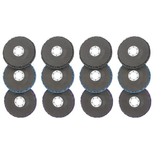 Solid Spare Diamond Grinding Discs 4 pieces each in blue, purple 12 Packs of 4-1/2' x 7/8'