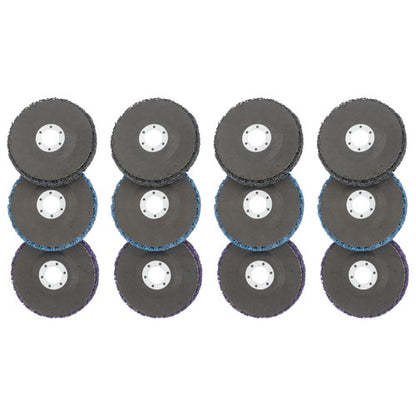 Solid Spare Diamond Grinding Discs 4 pieces each in blue, purple 12 Packs of 4-1/2' x 7/8'