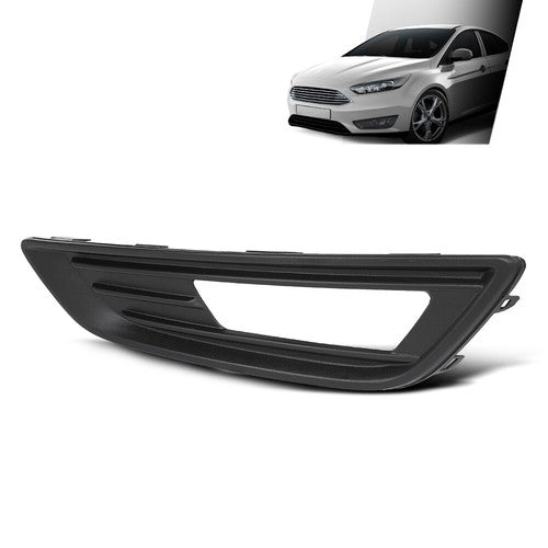 Solid Spare Front Bumper Fog Light Bezel Lamp Trim Left Side Fit For 2015-2018 Ford Focus
