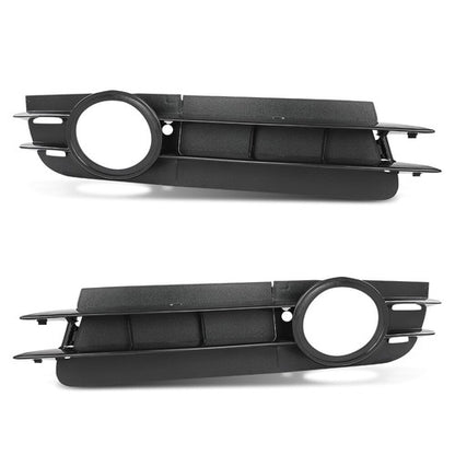 Solid Spare Fog Light Bezel Lamp Trim Fit For 06-08 Audi A6 05-08 A6 Quattro Sedan LH RH
