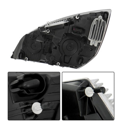 Solid Spare For Freightliner Cascadia P4 2018+ NEWER Headlight Lamp LED - RIGHT Passenger