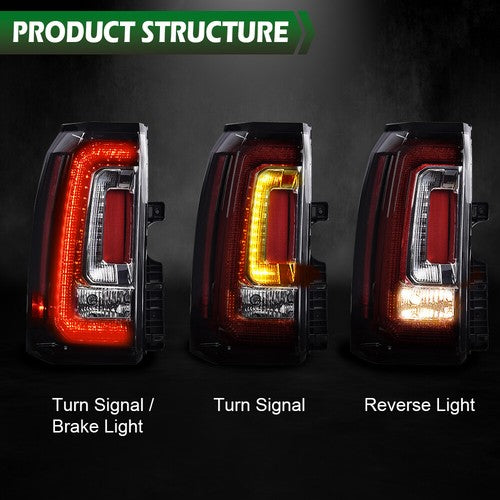 Solid Spare Left Driver Side Tail Light Fit For GMC Yukon XL 2015-2020 Rear Brake Stop Lamp