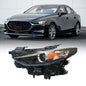 Solid Spare w/o AFS Headlight Assembly For Mazda 3 2019-2021 Headlamps Left/Driver Side LED