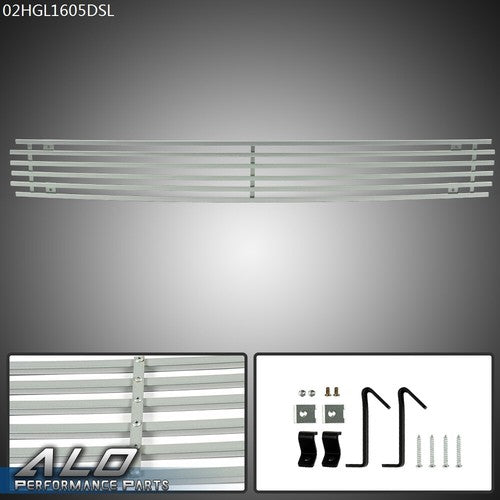 Solid Spare Fit For 2009-2014 Nissan Maxima Front Lower Bumper Silver Billet Grille Insert