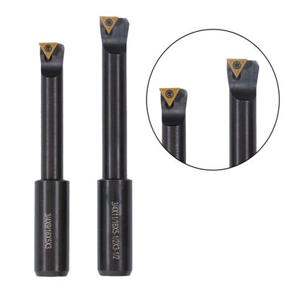 Solid Spare 3" New Boring Head R8 Shank + 10pcs Carbide Tipped 3/4" Boring Bar Set