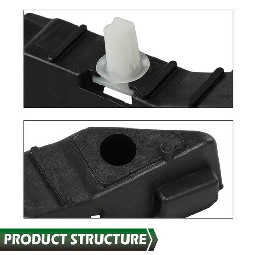 Solid Spare Fit For 2006-2011 Hyundai Accent Front Upper Bumper Bracket Left+Right Pair