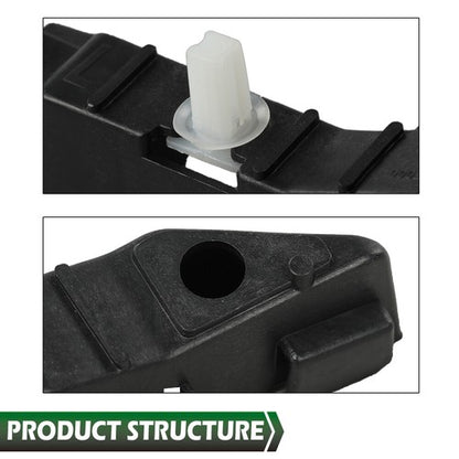 Solid Spare Fit For 2006-2011 Hyundai Accent Front Upper Bumper Bracket Left+Right Pair