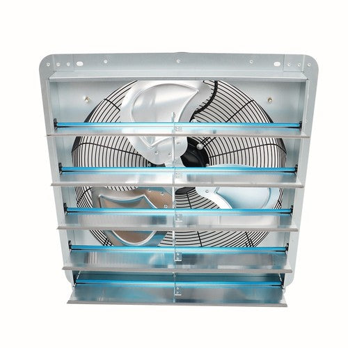 Solid Spare Shutter Exhaust Fan Aluminum High Speed Wall Mounted Greenhouse Garage USA 20''