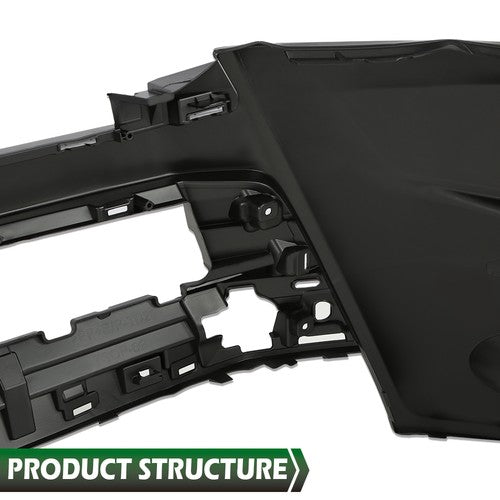 Solid Spare Fit For 2017 2018 2019 Toyota Highlander Front Bumper Cover Assembly TO1000427