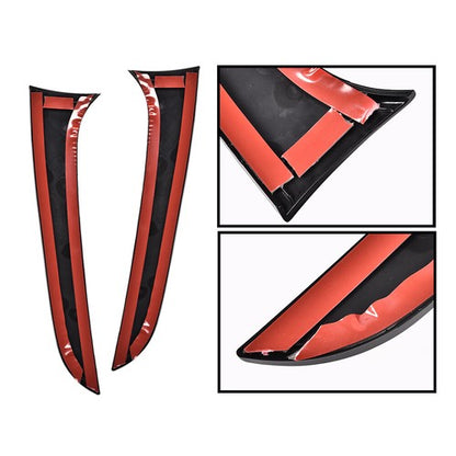 Solid Spare Fit For 12-19 BMW F20 F21 Glossy Rear Window Spoiler Side Wing Trim Cover