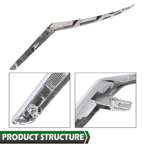 Solid Spare For 2021-2024 Nissan Kicks S SV Right Front Bumper Side Chrome Molding Trim RH