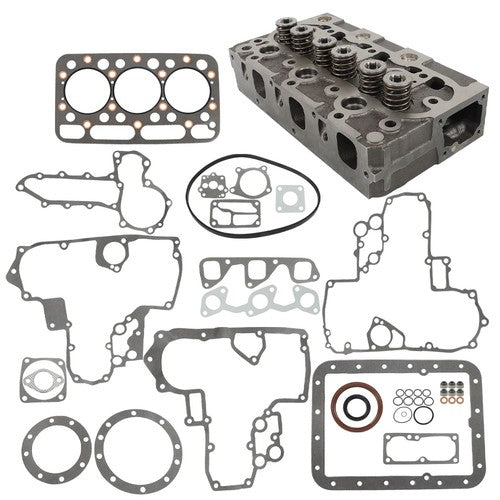 Solid Spare 1552103040 Complete Cylinder Head D1402 for Kubota Bobcat 643 Skid Steer Loader
