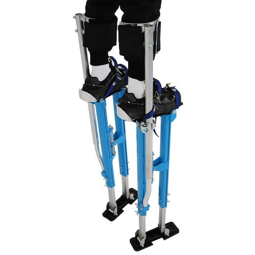 Solid Spare Painting Stilt 36" - 48" Drywall Stilts Adjustable Aluminum Alloy Tool Blue