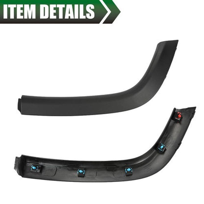 Solid Spare Fit For 2017-2022 Jeep Compass Wheel Opening Molding Fender Flare Rear Left Side