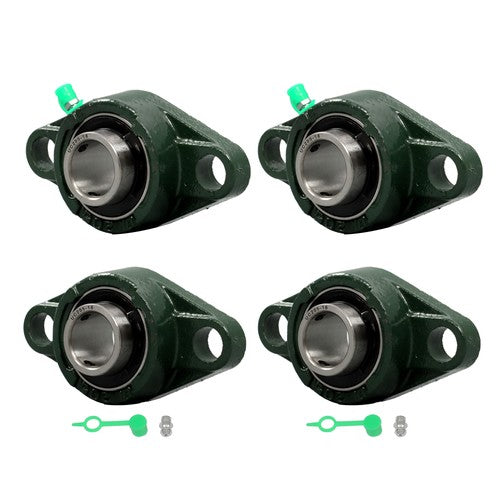 Solid Spare 4-pack PCS UCFL205-16 Pillow Block Flange Bearing 1" Bore 2 Bolt Solid Base