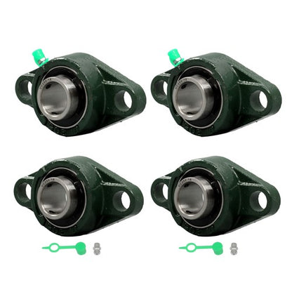 Solid Spare 4-pack PCS UCFL205-16 Pillow Block Flange Bearing 1" Bore 2 Bolt Solid Base
