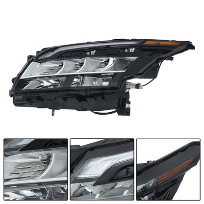 Solid Spare Headlight Turn Signal For Nissan Pathfinder 22-23 Chrome Housing LH LED+Halogen