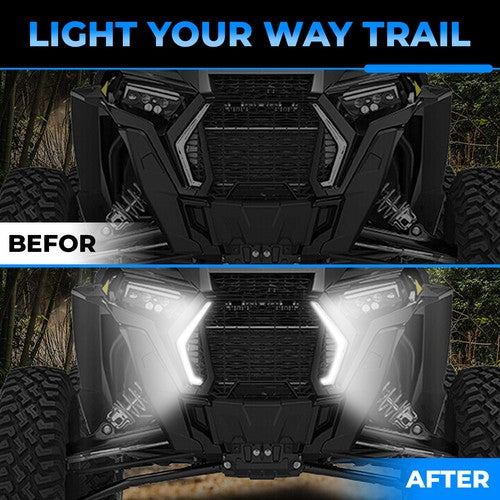 Solid Spare For 2019-2023 Polaris RZR XP 4 Turbo 1000 #2884053 Front & Rear Accent Light Kit
