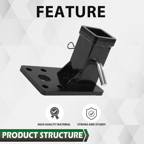 Solid Spare Fit For HMMWV HUMVEE MILITARY M998 M151A1 2'' Receiver Hitch w/ Hitch Pin Kit