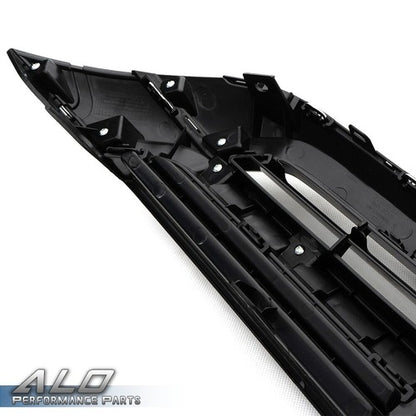 Solid Spare Fit For 10-11 Honda CRV CR-V Front Bumper Upper Grille Grill Black Chrome