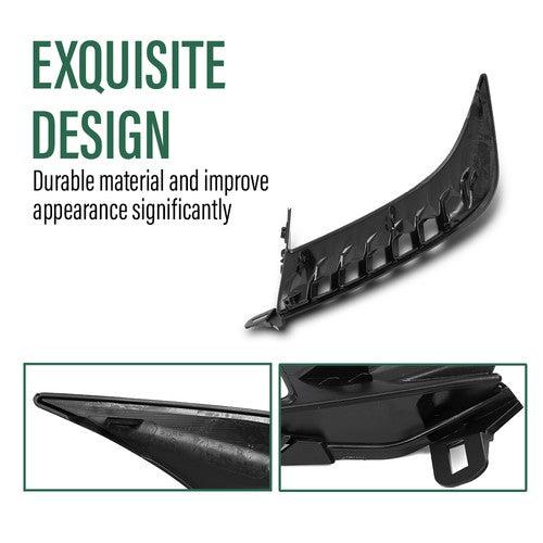 Solid Spare Front Bumper Trim W/o Sensor Hole Fit For 2025 Toyota Camry SE Sedan Right Side
