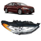 Solid Spare Projector Headlight Chrome Housing W/LED DRL For Ford Fusion 2017-19 Right Side