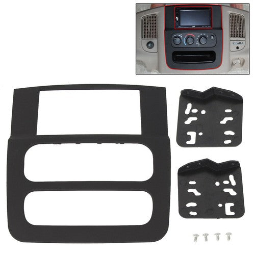 Solid Spare Double Din Stereo Radio Install Dash Kit For Dodge Ram 1500 2500 3500 2002 03-05
