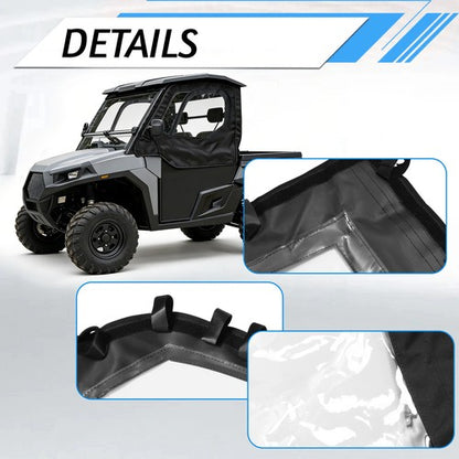 Solid Spare For T-Boss 550 750 560 760 UTV New PVC Soft Half Door Enclosure Black+Clear