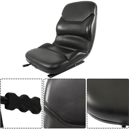 Solid Spare For Case Backhoe Loader 580C 580D 580E 580L 580M Skid Steer Loader Black Seat
