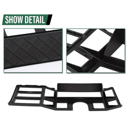 Solid Spare Fit For 84-1996 Jeep Cherokee XJ Comanche Dash Radio Bezel Instrument Trim Black