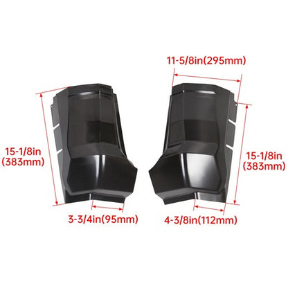 Solid Spare Fits 09-18 Dodge Ram 1500 2500 Quad Cab & Club Cab 4DR Extended Cab Corners Pair