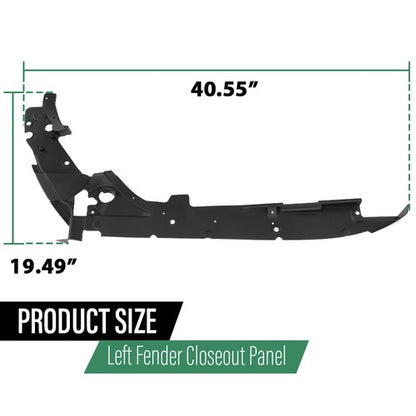 Solid Spare Fit For 2016-2022 Jeep Grand Cherokee Left Fender Closeout Panel 68277399AA
