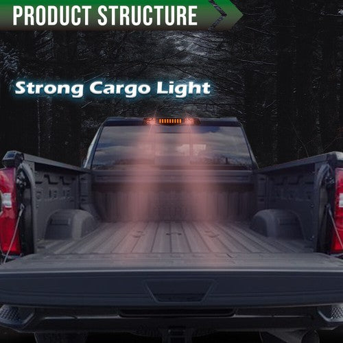 Solid Spare Fit For 04-08 Ford F-150 F150 Red Lens LED 3rd Third Brake Light Cargo Lamp