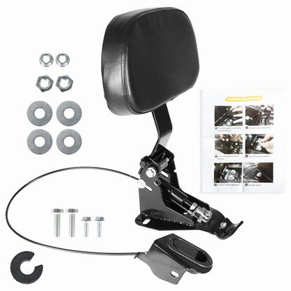 Solid Spare Adjustable Driver Backrest W/ Mounting Kit For Road Glide 2009-2019 2020 2021