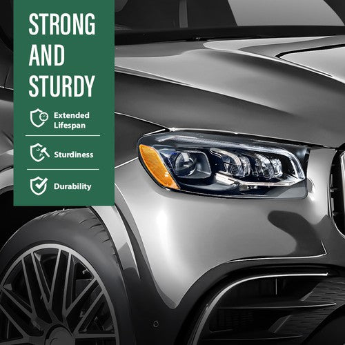 Solid Spare Fit For 2020-2023 Mercedes-Benz GLS Class Headlight Replacement Lens Pair