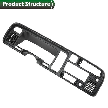 Solid Spare Fit For 94-97 Dodge Ram 1500 2500 3500 Pickup Black Dashboard Bezel w/ Vents