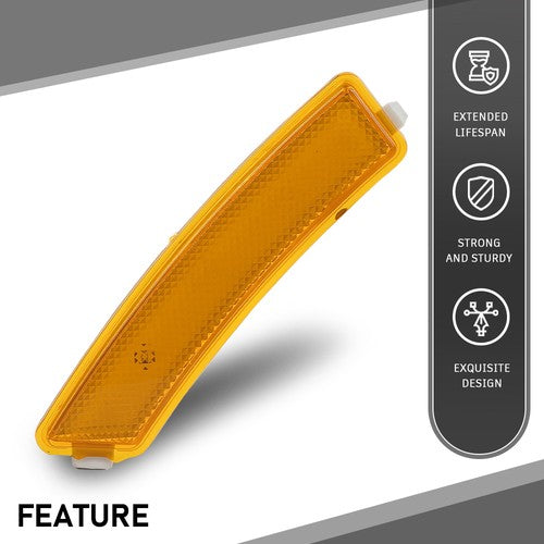 Solid Spare Front Bumper Reflector Side Marker Light Lamp Left Fit For 2013-2016 Lincoln MKZ