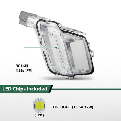 Solid Spare Fit For 2014-2018 Volvo XC60 LED Fog Light Driving Lamp Right Side 31364331