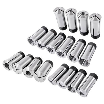 Solid Spare Precision 5C Collet Set .0006" TIR Certificate 18 Pcs 1/16~1-1/8" × 16ths