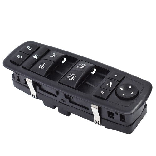 Solid Spare For Jeep Grand Cherokee 2010-2020 Front LH Car Window Switch Black ABS Plastic