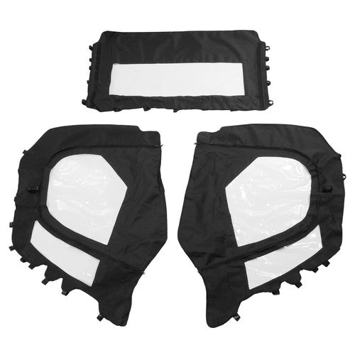 Solid Spare For T-Boss 550 750 560 760 UTV New PVC Soft Half Door Enclosure Black+Clear