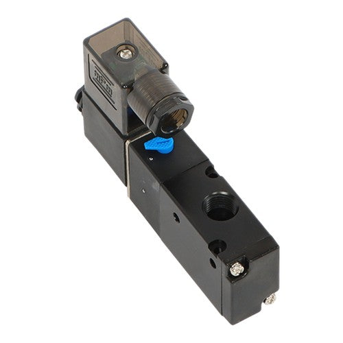 Solid Spare 1/4'' DC 12V 3 way 2 position Pneumatic Electric Solenoid Valve NPT Air Aluminum