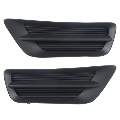 Solid Spare For Honda Accord Sedan 13-15 Pair Bumper Plastic Black Housing Fog Light Covers