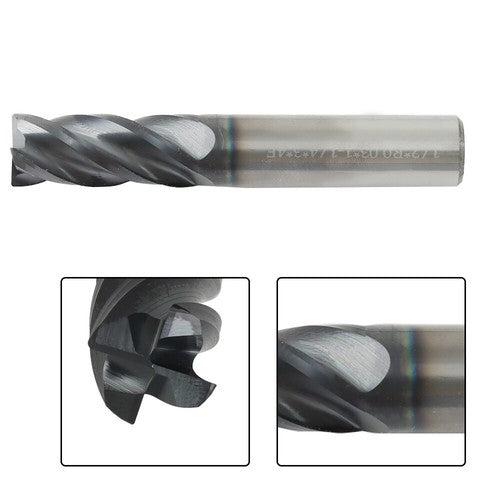 Solid Spare 1/2" 4 FLUTE Variable Helix Carbide End Mill .030 Radius TiALN New