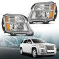 Solid Spare Fit For 2010-2015 GMC Terrain SL/SLT/SLE Halogen Headlights Assembly Left+Right