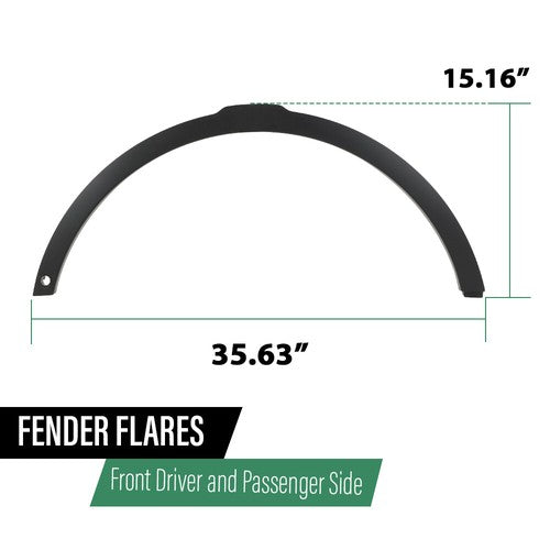 Solid Spare Fender Trim Molding Fit For 14-18 Land Rover Range Rover Evoque Front Left&Right