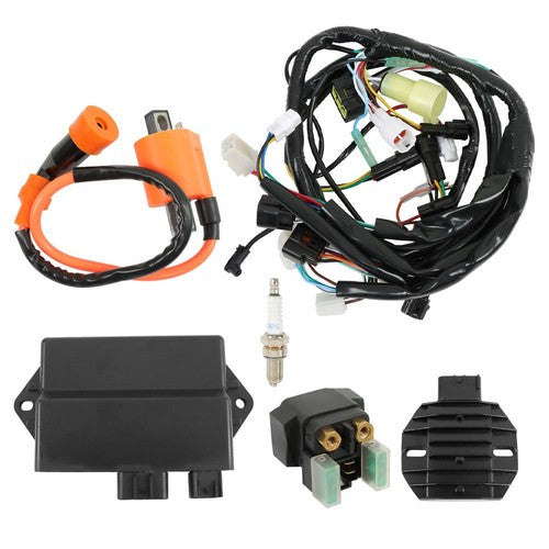 Solid Spare Wire Harness CDI Ignition Coil Regulator Kit For Yamaha Raptor350 YFM350R 04-13
