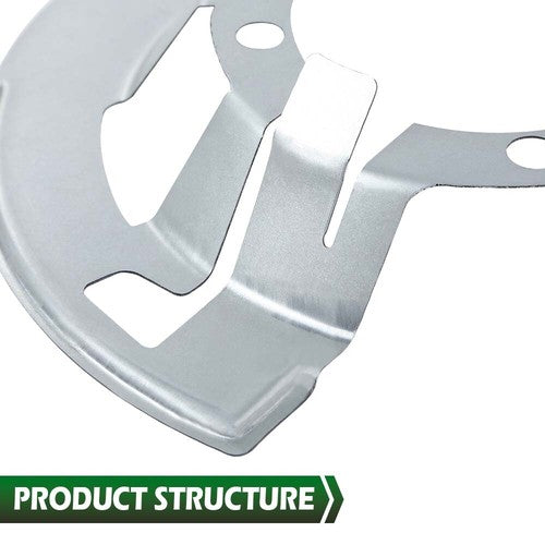 Solid Spare Front Left & Right Side Brake Dust Shield Fit For 2000-2002 Dodge Ram 2500 3500