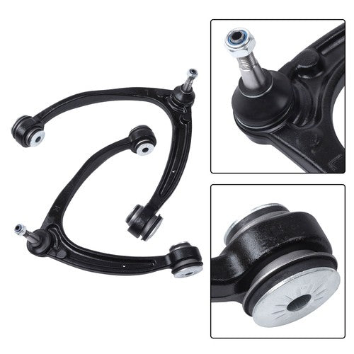 Solid Spare Front Upper Lower Control Arms Wheel Hub 4WD 14pc For GMC Sierra 1500 2007-2013