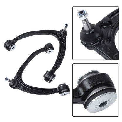 Solid Spare Front Upper Lower Control Arms Wheel Hub 4WD 14pc For GMC Sierra 1500 2007-2013